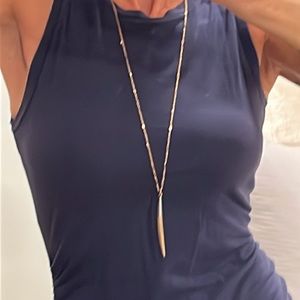 Jane Marie two toned Horn Pendant